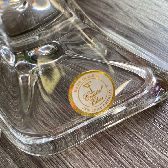 Lead Crystal Tulip Candlestick Holders - Picture 3 of 3